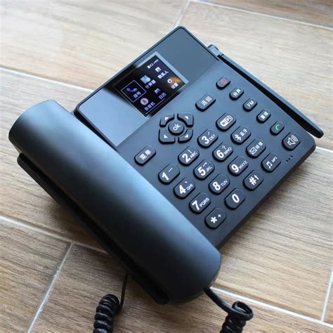 smart landline phone with sim card slot|desk phone using sim card.